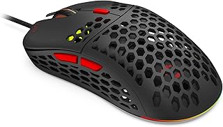 spc gear lix plus 超轻 rgb 游戏鼠标 黑色 (pmw3360)